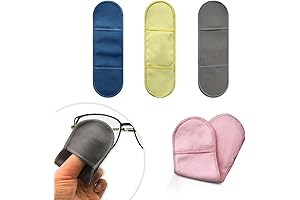 Peeps Eye Glass Cleaners (Blue/Gray) - 4-Pack of Eyeglasses Cleaning Cloths