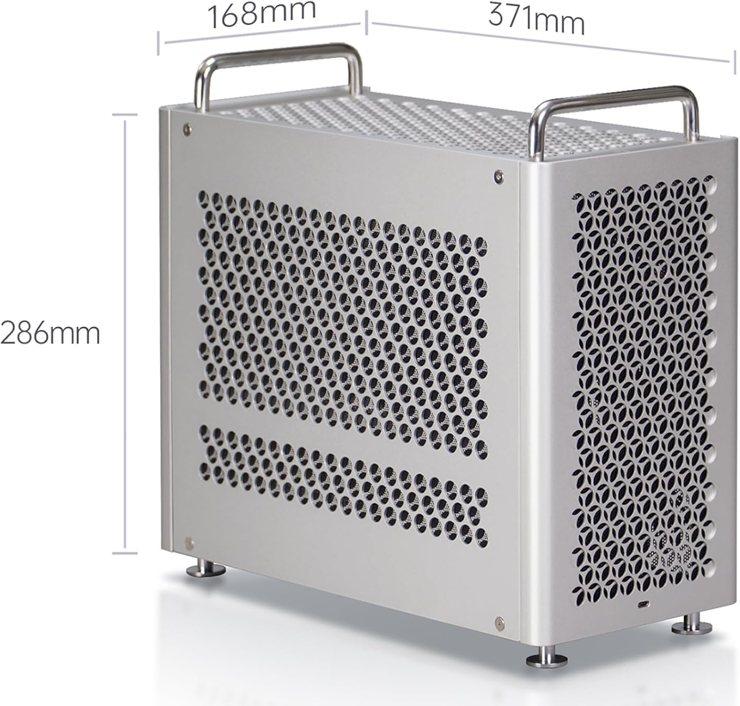 MATX Case, Micro ATX Case B2Pro, Full Aluminum MATX Computer Case Fits MATX/ATX/SFX Power Supply &240 Cooling