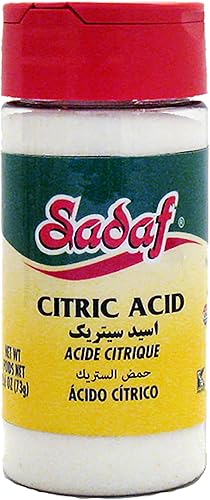 Miniatura 1 de Sadaf Ácido cítrico de grado alimenticio  Ácido cítrico granulado para cocinar y hornear  Ácido cítrico 100% puro  Sustituto de sal  Kosher  Botella