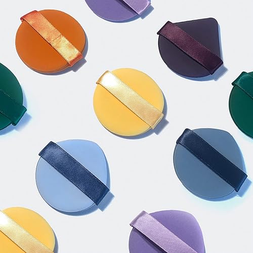 Miniatura 7 de WIN-MARKET Batidora de maquillaje multicolor, esponja milagrosa, soplo de polvo de maquillaje reutilizable para base líquida y crema, polvo