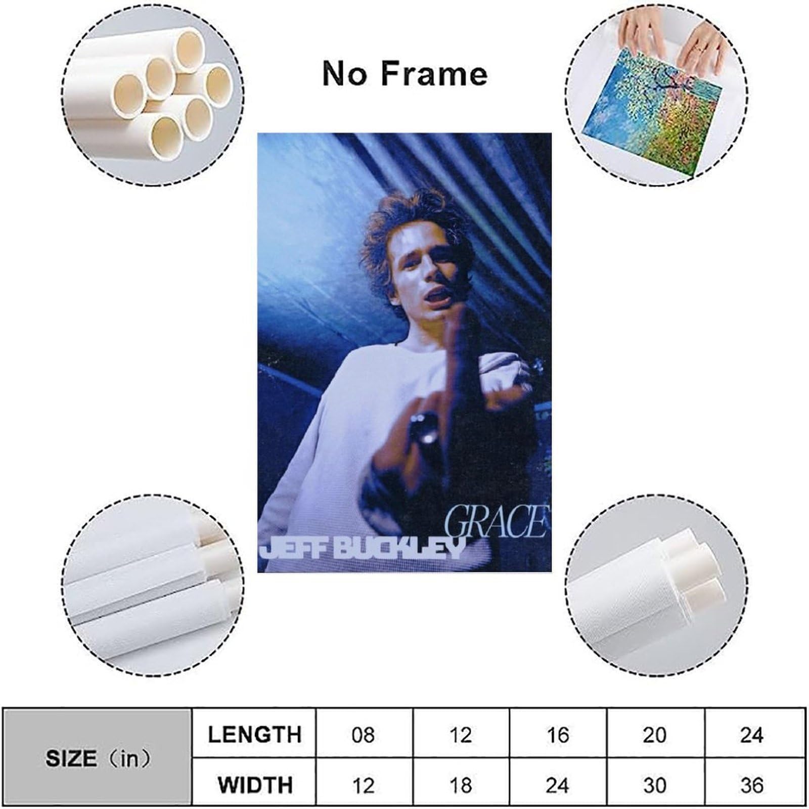 Jeff Buckley - Grace | Album Cover Poster – Sunny Designs Posters
