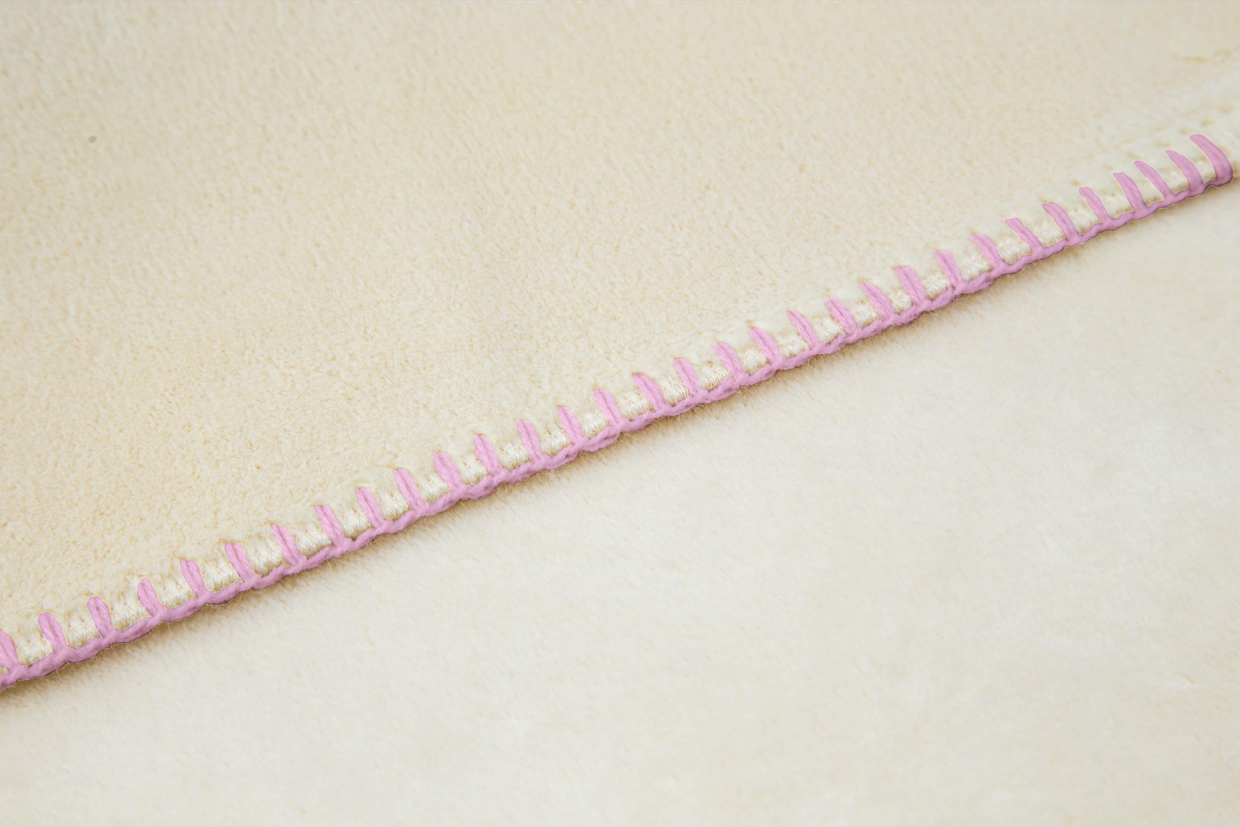 Baby | Coperta per neonati | Coperta per neonati | Coperta per bebè in cotone | Coperta per culla | Colore rosa | Dimensioni 80 x 110 cm
