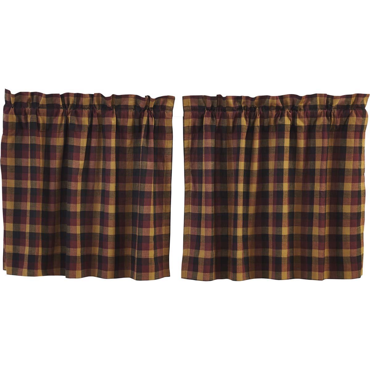Mustard Plaid Country Curtains Curtains & Drapes 2023