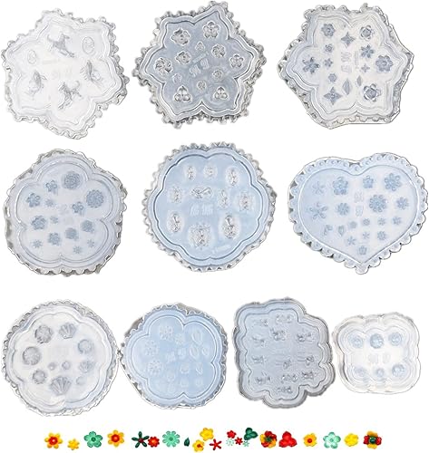 Miniatura 7 de 10 moldes de silicona para uñas, decoración de arte de uñas, moldes de resina para manicura, plantillas de cristal, herramientas de manicura (forma