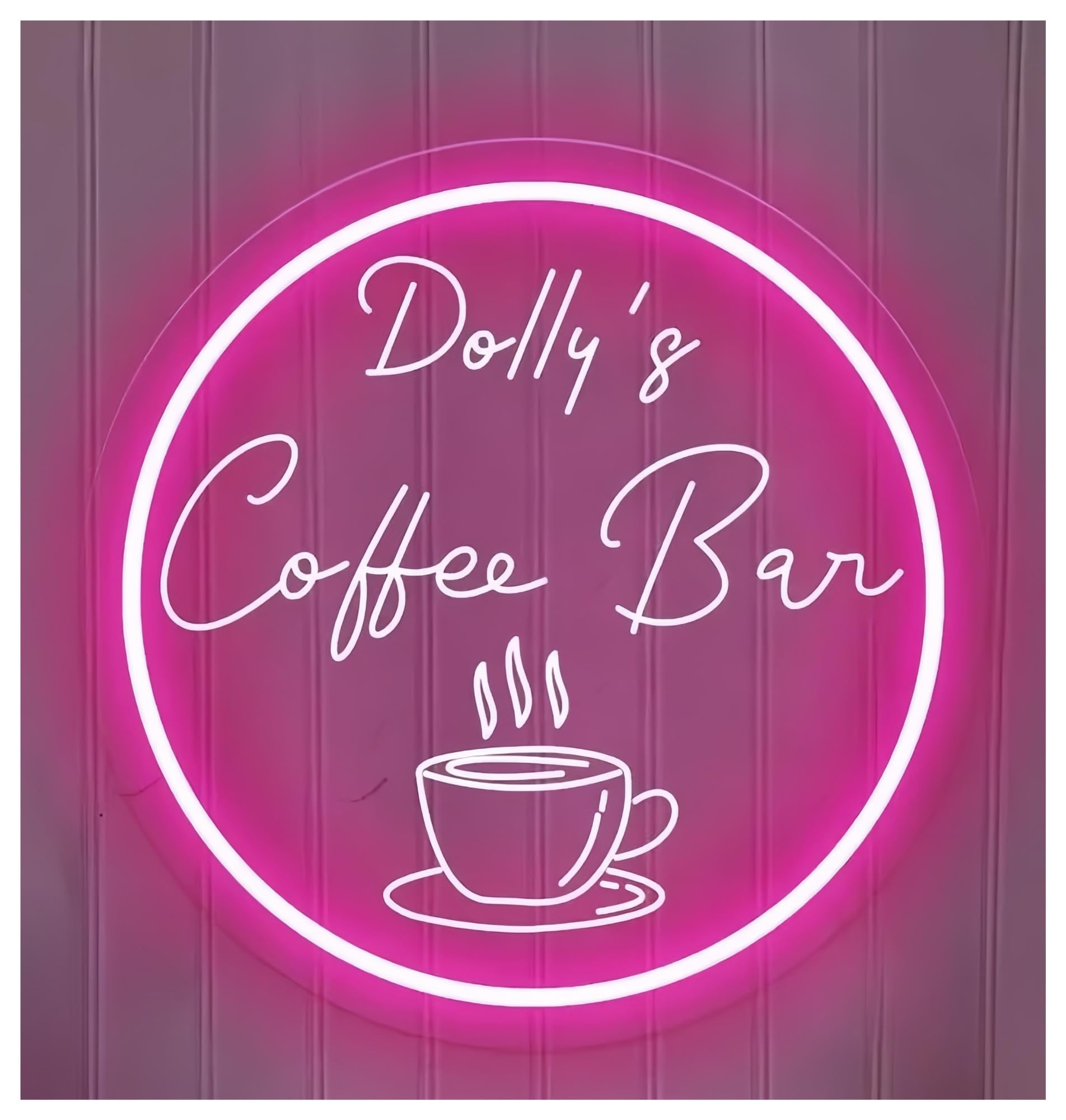 SHOUXI Sign Lamp Coffee Bar Neon Sign for Kitchen Decor Shop Sign(C,40cm)