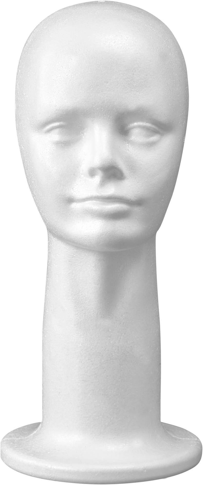 Adolfo Design(38cm ) - 38cm Inch Styrofoam Head Wig Head Mannequin Manikin, Style, Model & Display Women's Wigs, Hats & Hairpieces Stand - Large,
