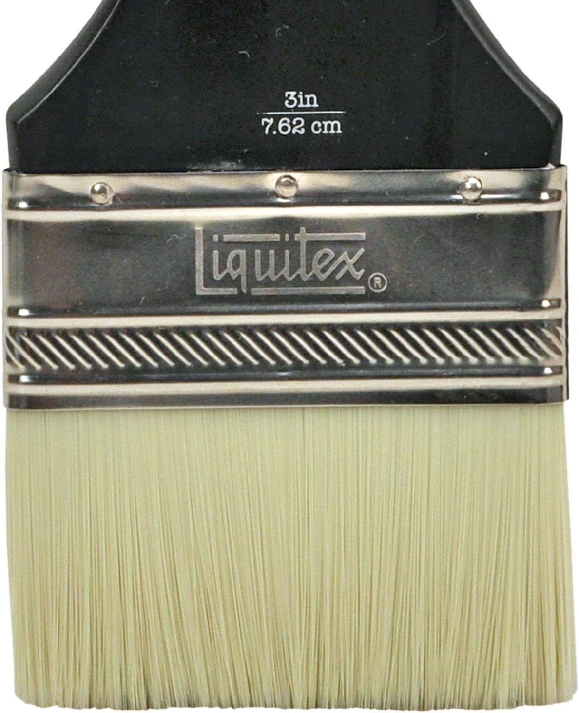 Liquitex 8 Professional Freestyle Large Scale Brush, Broad Flat/Varnish inch, Short Handle, Black TAN