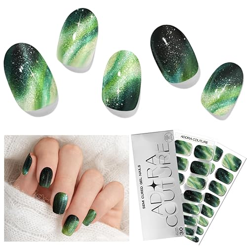 Adora Couture Semi-Cured Gel Nail Strips - 30 Salon-Quality Stickers