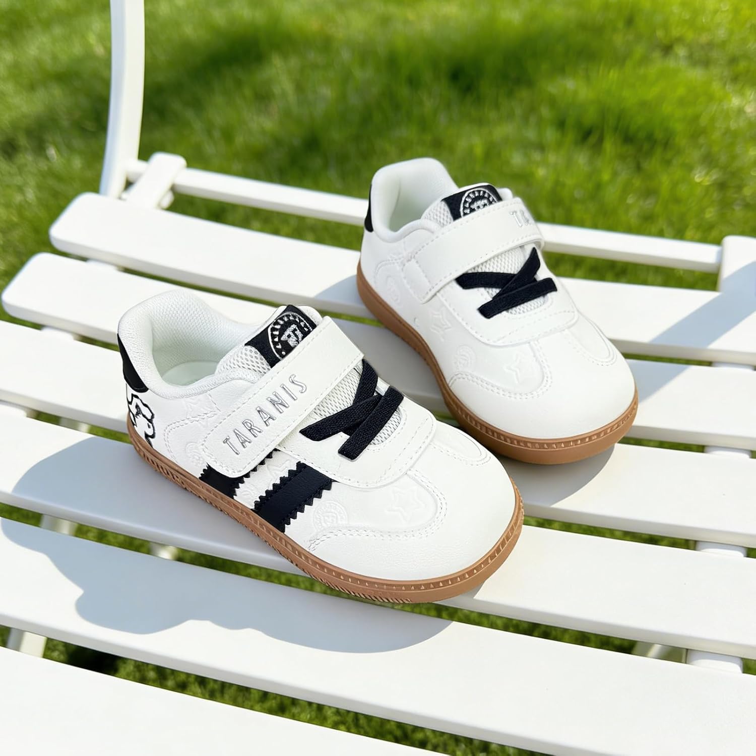 TARANIS Baby/Toddler Non-Slip Sole Skate Shoes Boys Girls Sneaker Walking Shoes