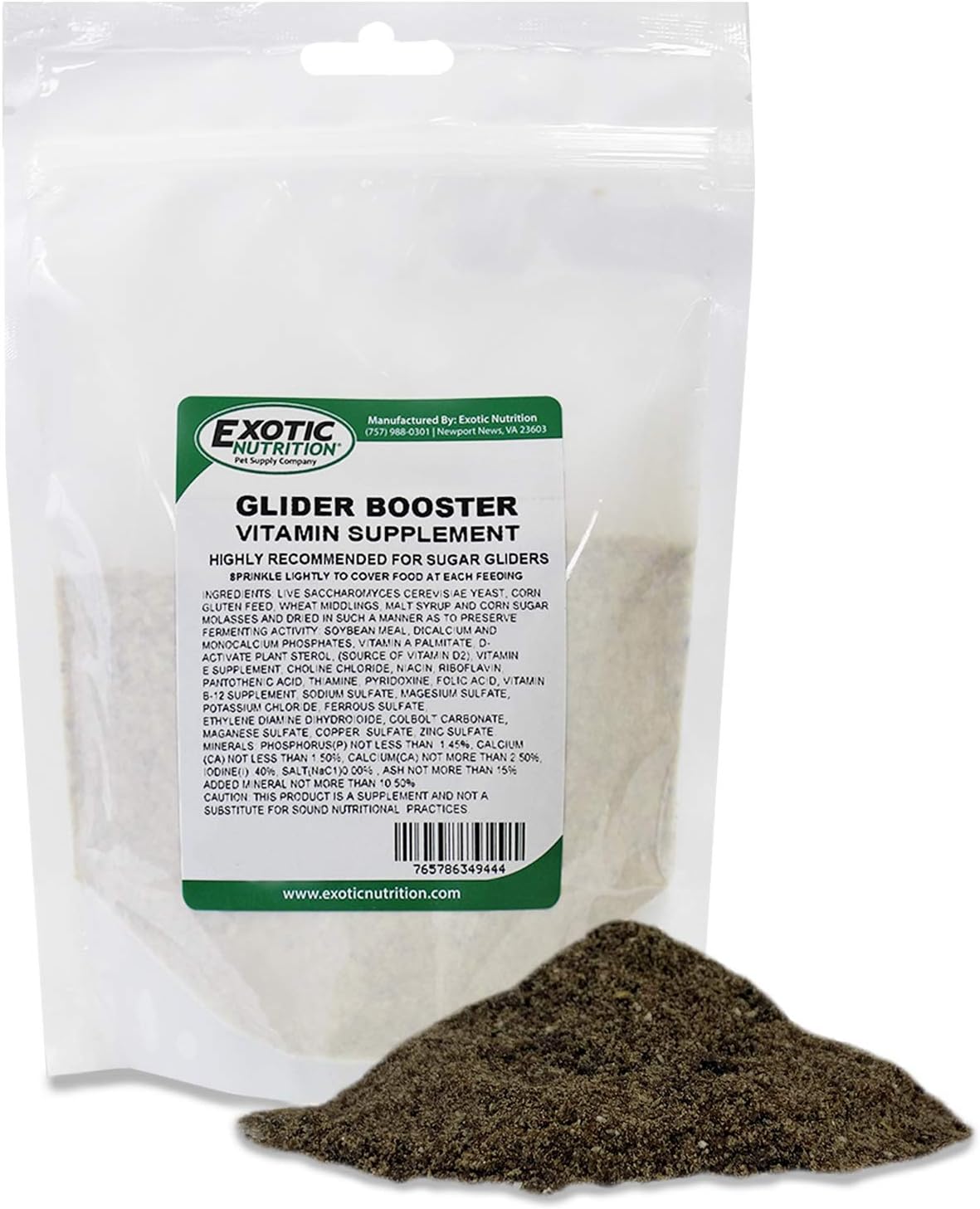 Glider Booster (10 oz.) - Complete Multivitamin - Powdered Vitamin & Mineral Supplement for Pet Sugar Gliders