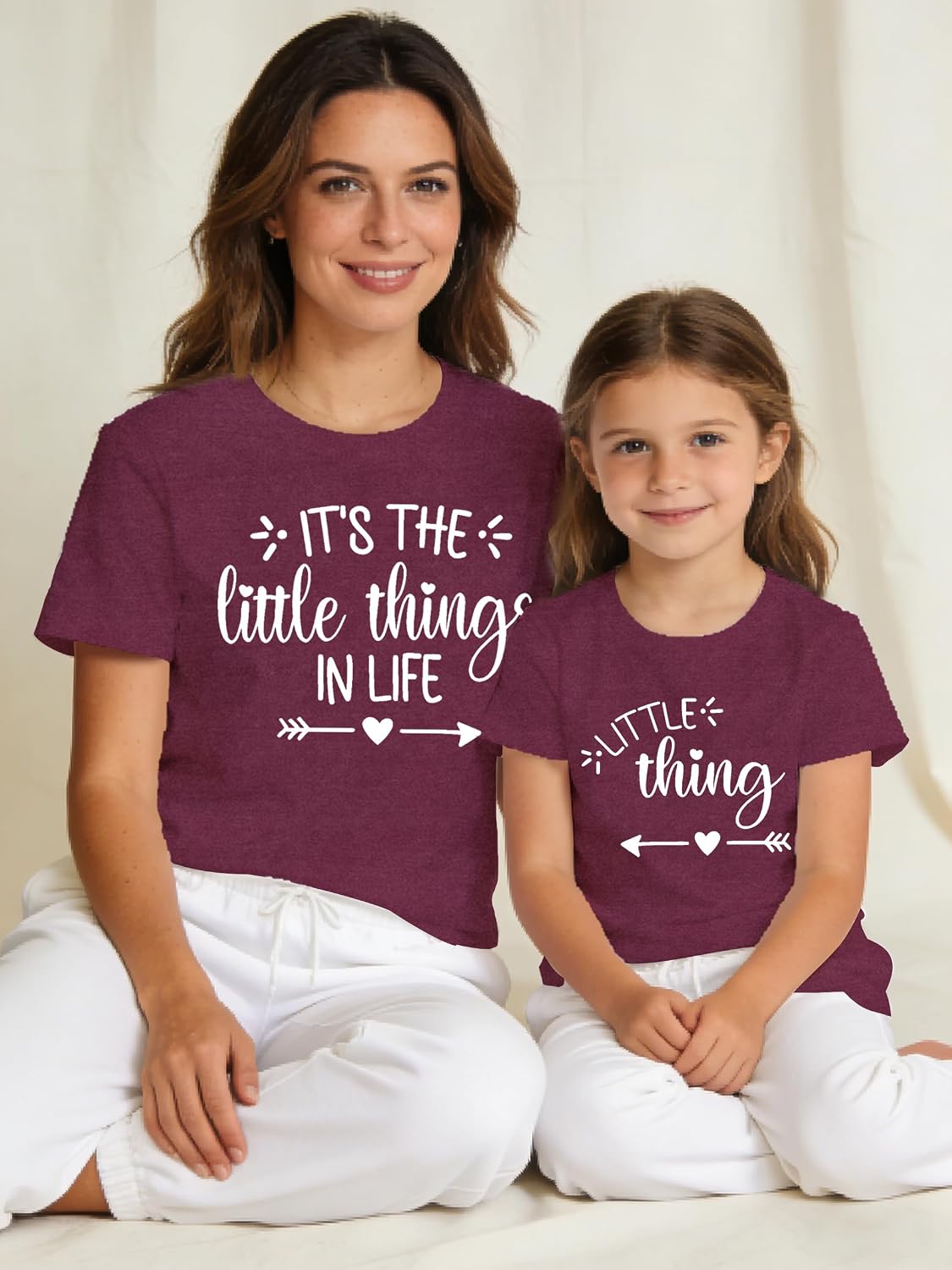 Mommy and Me Shirts It's The Little Things & Little Thing Shirt Mama and Mini Matching Tee Tops
