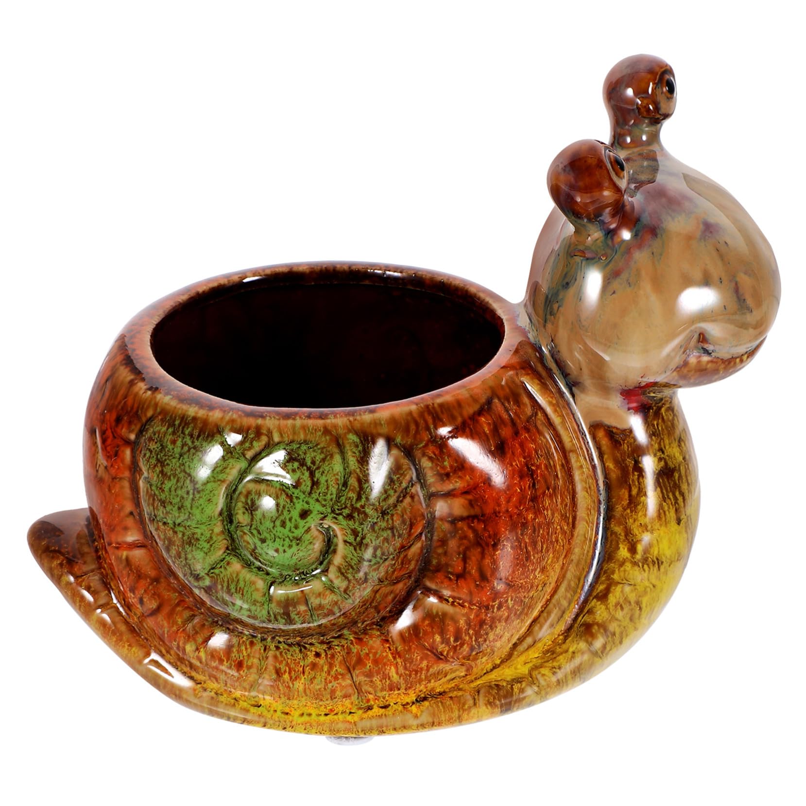 Pot de fleurs escargot DOITOOL pour embellir votre bureau et vos succulentes