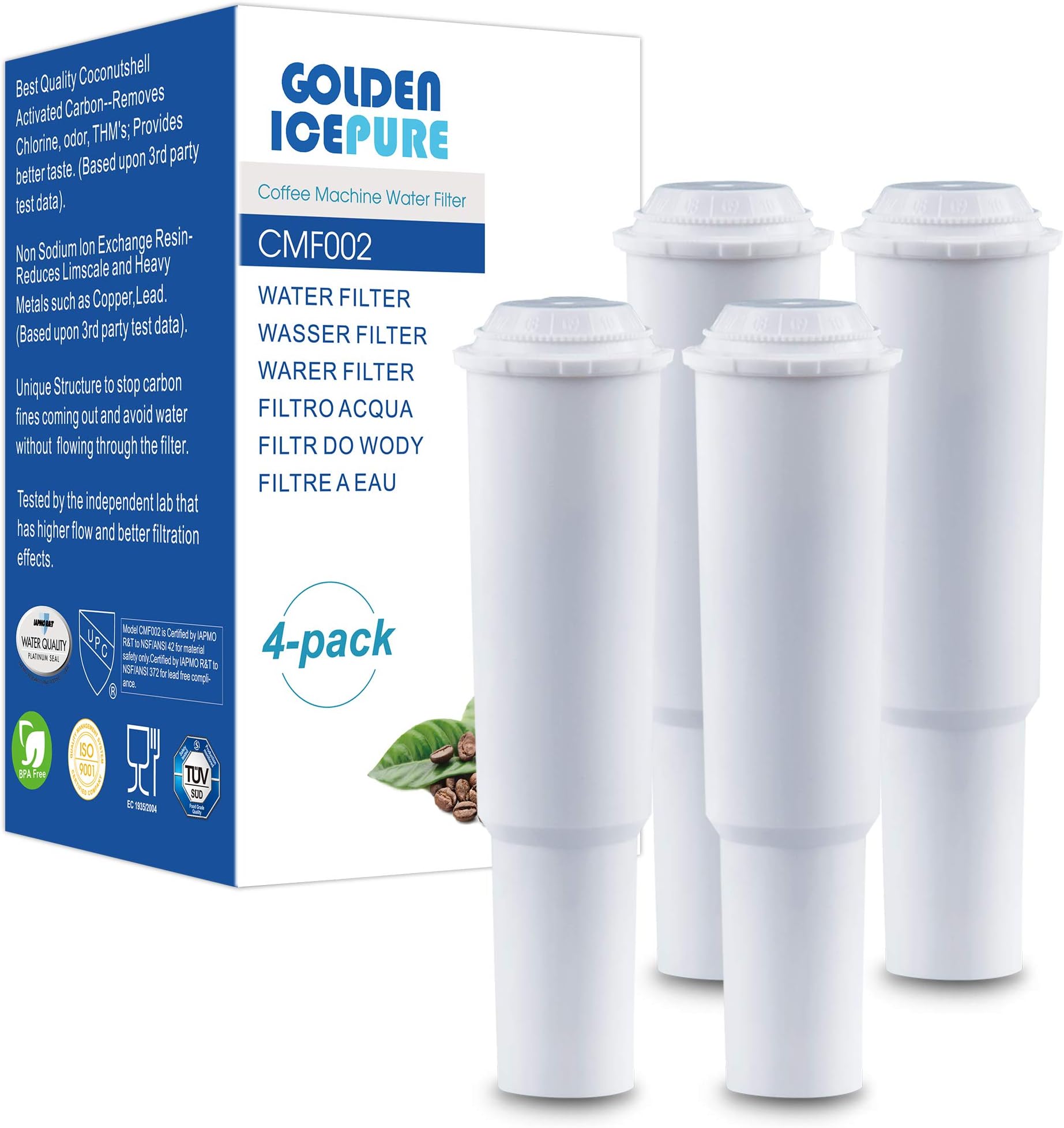 4 Stück Wasserfilter Für Jura Kaffeemaschinen - Kompatibel Mit Blue ENA Micro Serie