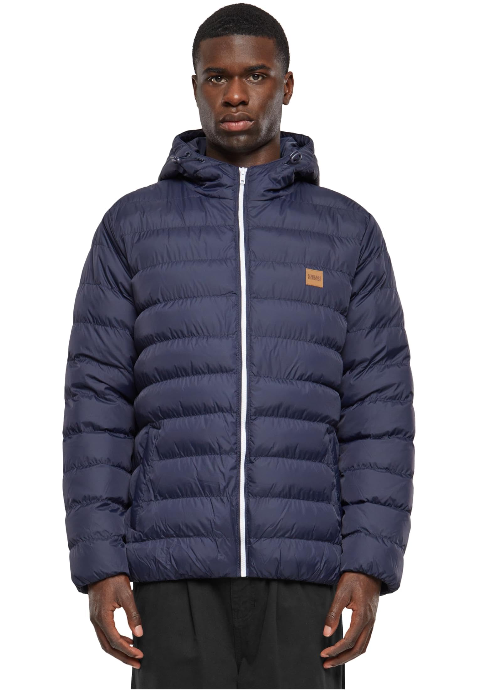 Urban Classics Men's Basic Bubble Jacket, Nvy/Wht/Nvy, XXXL