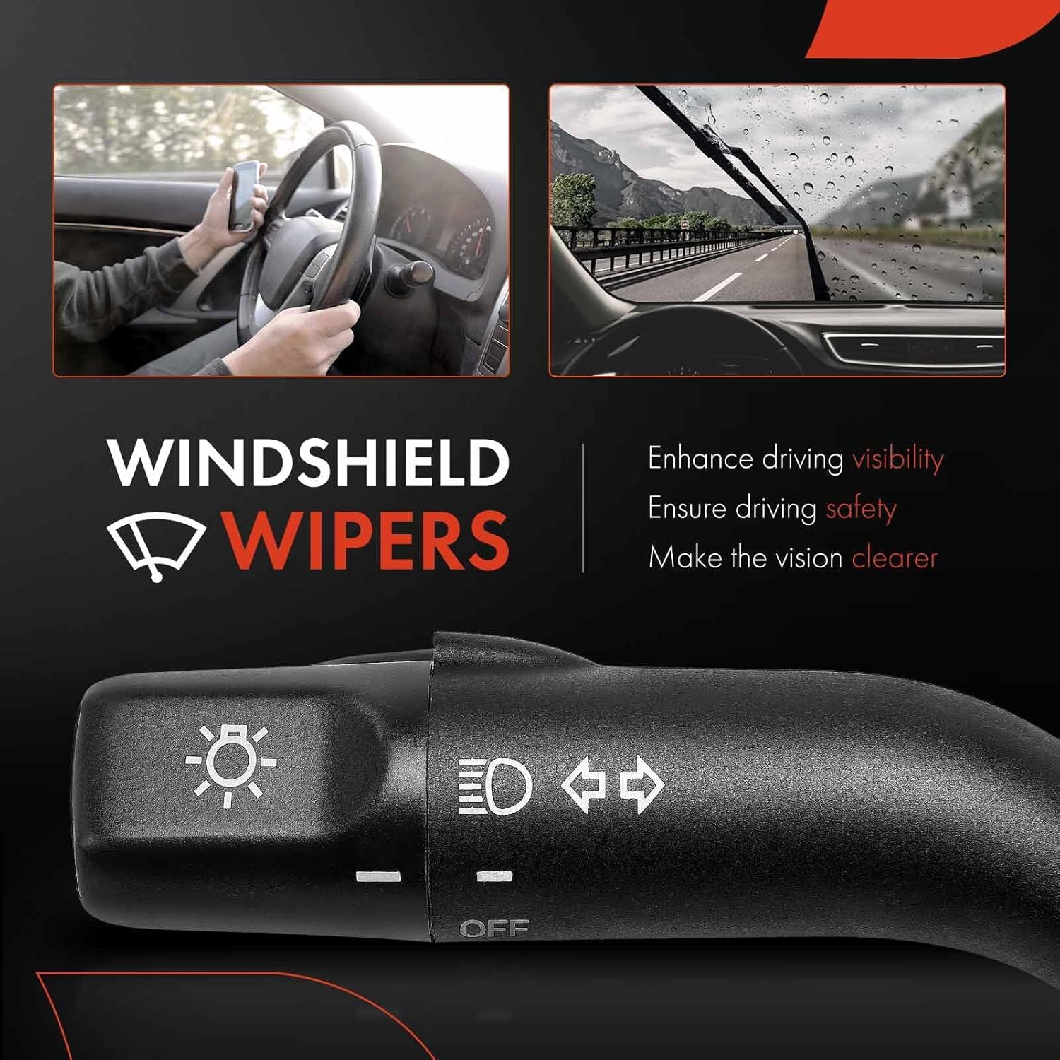 A-Premium Turn Signal Switch Multifunction Switch Lever Compatible with Mazda 6 2003-2008, CX-9 2007-2008/2010, MX-5 Miata 2006-2013, CX-7 2007-2009