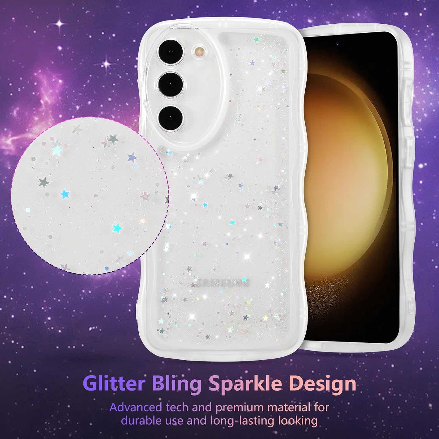 ZTOFERA Cute Case for Samsung Galaxy S23 5G,White image 3