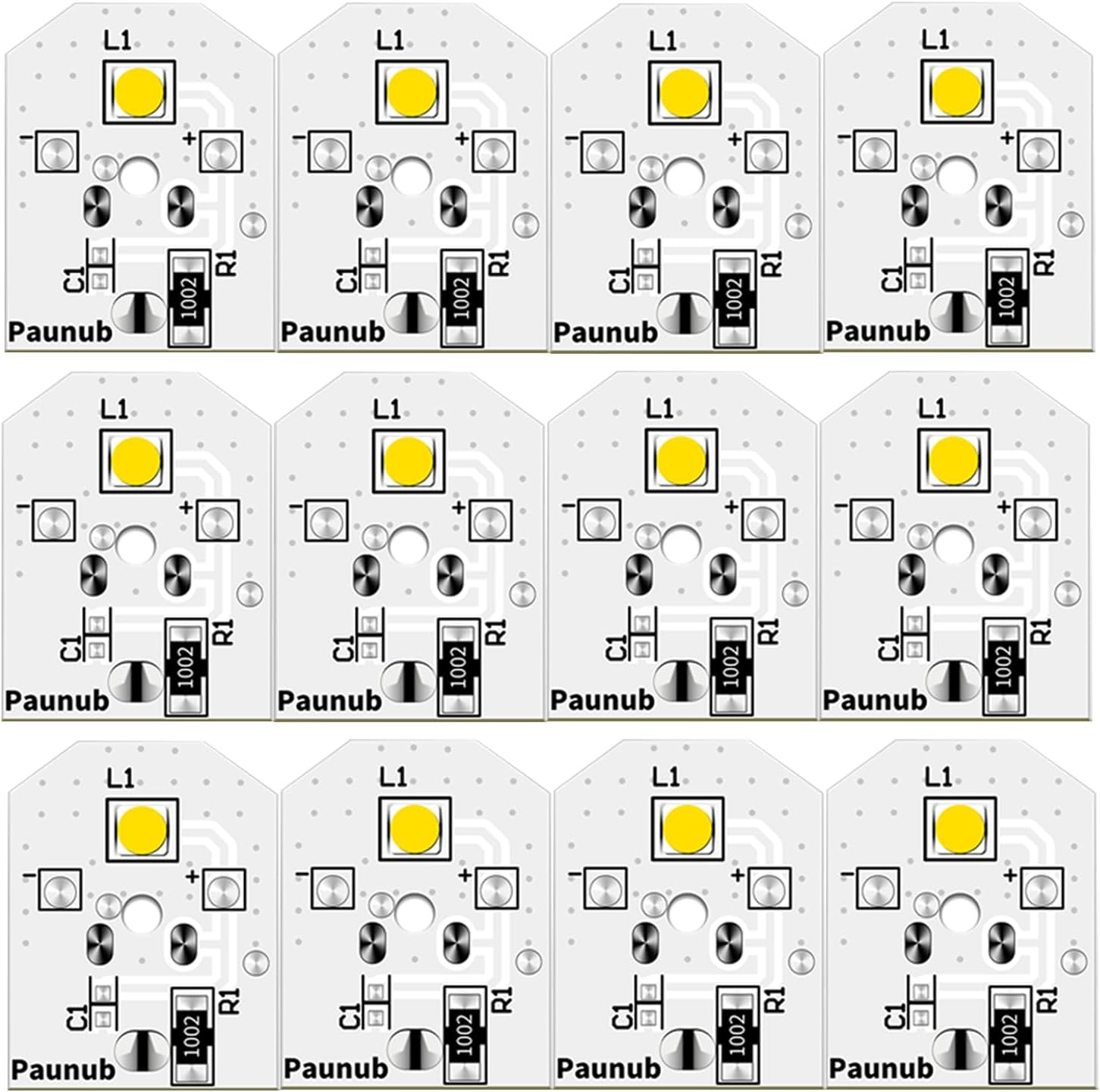 New Upgraded 12 PCS WR55X11132 GE Refrigerator Light Replacement Led Compatible WR55X25754 WR55X26486 WR55X30602 EAP12172918 4590213 AP6261806 PS12172918, No-Include Plastic Cover