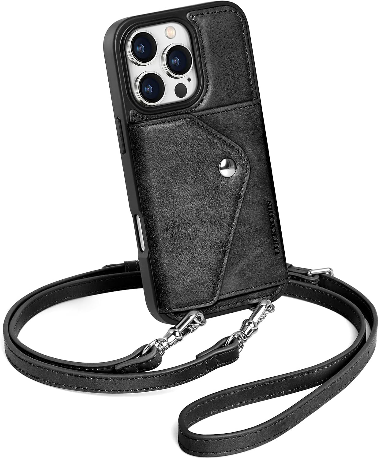 Genuine Crossbody IPhone Case (purse) W/adjustable Shoulder Strap, Cross Body Cell Phone Card