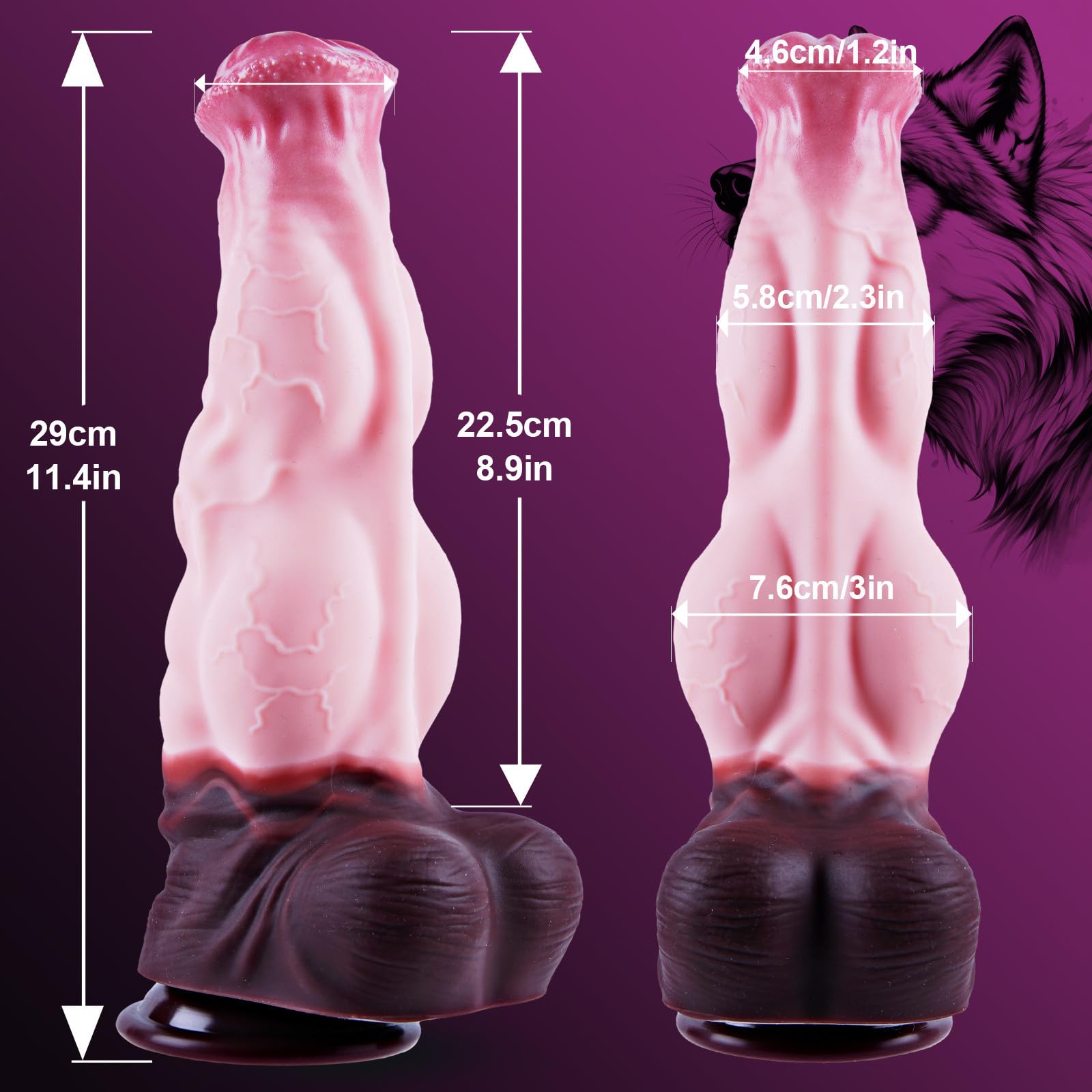Dildo gigante a nodo di cavallo da 29 cm, dildo spesso in silicone fantasia, mostruoso realistico XXL con punto G e ventosa, plug anale lungo a nodo di cane sovradimensionato, donne, coppie e gay