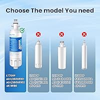 Vista 3 de GOLDEN ICEPURE Reemplazo ADQ36006101 para LG LT700P, 1Pack, 469690, ADQ36006102 LFX31945ST, LFX31925ST, LFX30766S, LFXC24726, LFXS24623, LSFXC2476S