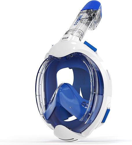 G2RISE Kids Snorkel Mask Full Face Snorkel Set, Snorkeling Gear for Kids with 180 Degree Panoramic View, Anti-Leak & Anti-Fog