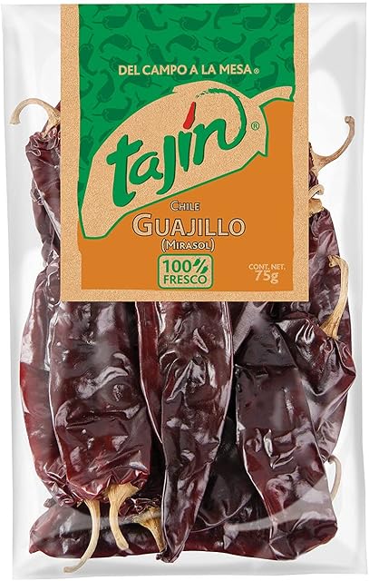 Dried Guajillo Chillies, Pack 75g - Chili Guajillo Seco TAJÍN 75g