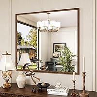 Vista 88 de Espejo de baño negro de 20x30 pulgadas con marco de metal negro, espejo de tocador rectangular redondeado con acabado mate para pared, con vidrio