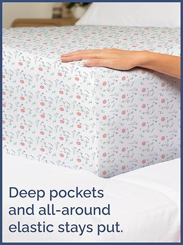 Miniatura 6 de CGK Linens Sábanas tamaño queen, juego de 4 piezas, floral, color rosado, temática de flores, ultrasuave, transpirable, lavable a máquina, para