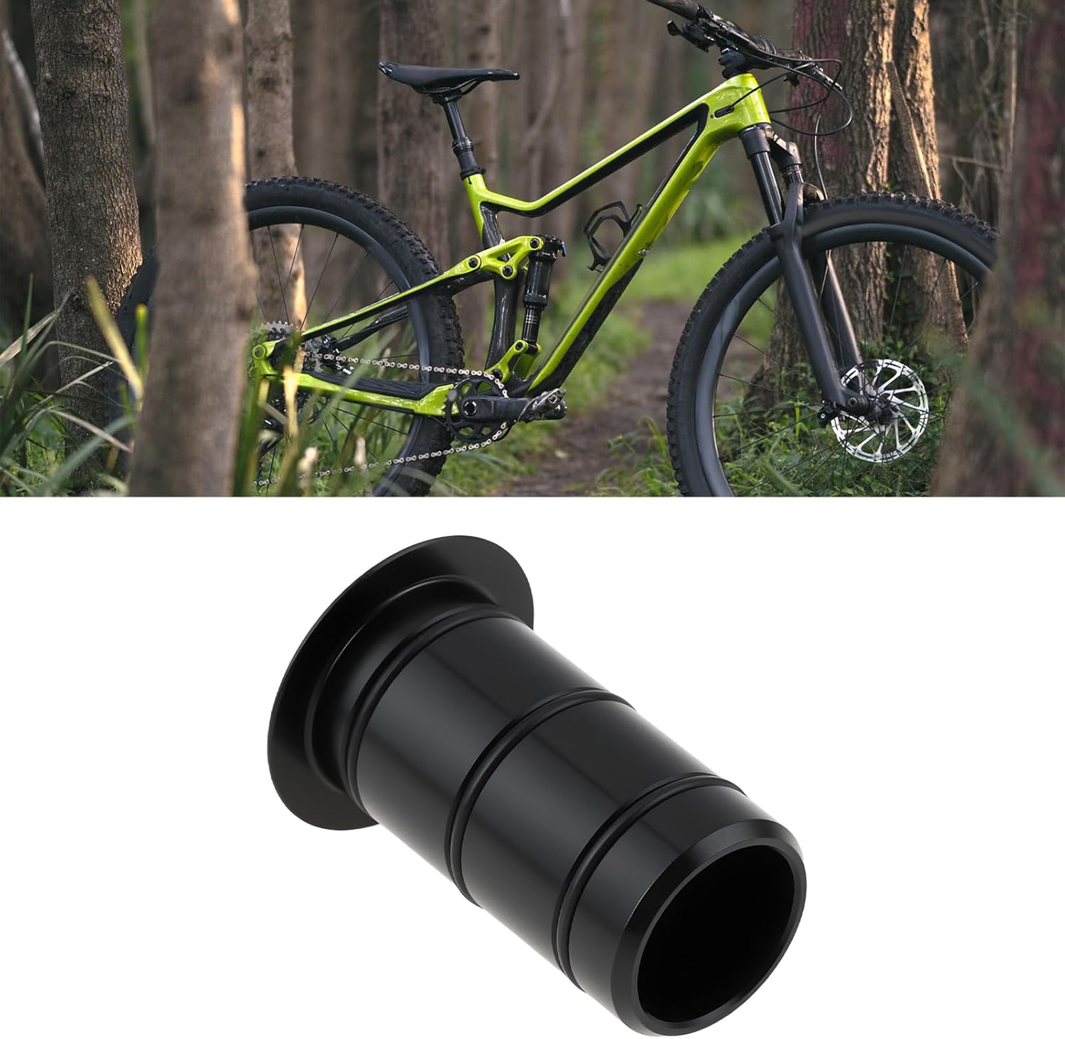 2 Pcs Bicycle Wheel Hub Aluminum Alloy Adapter Shaft 15mm to 12mm 30mm Fit for Most Bicycles