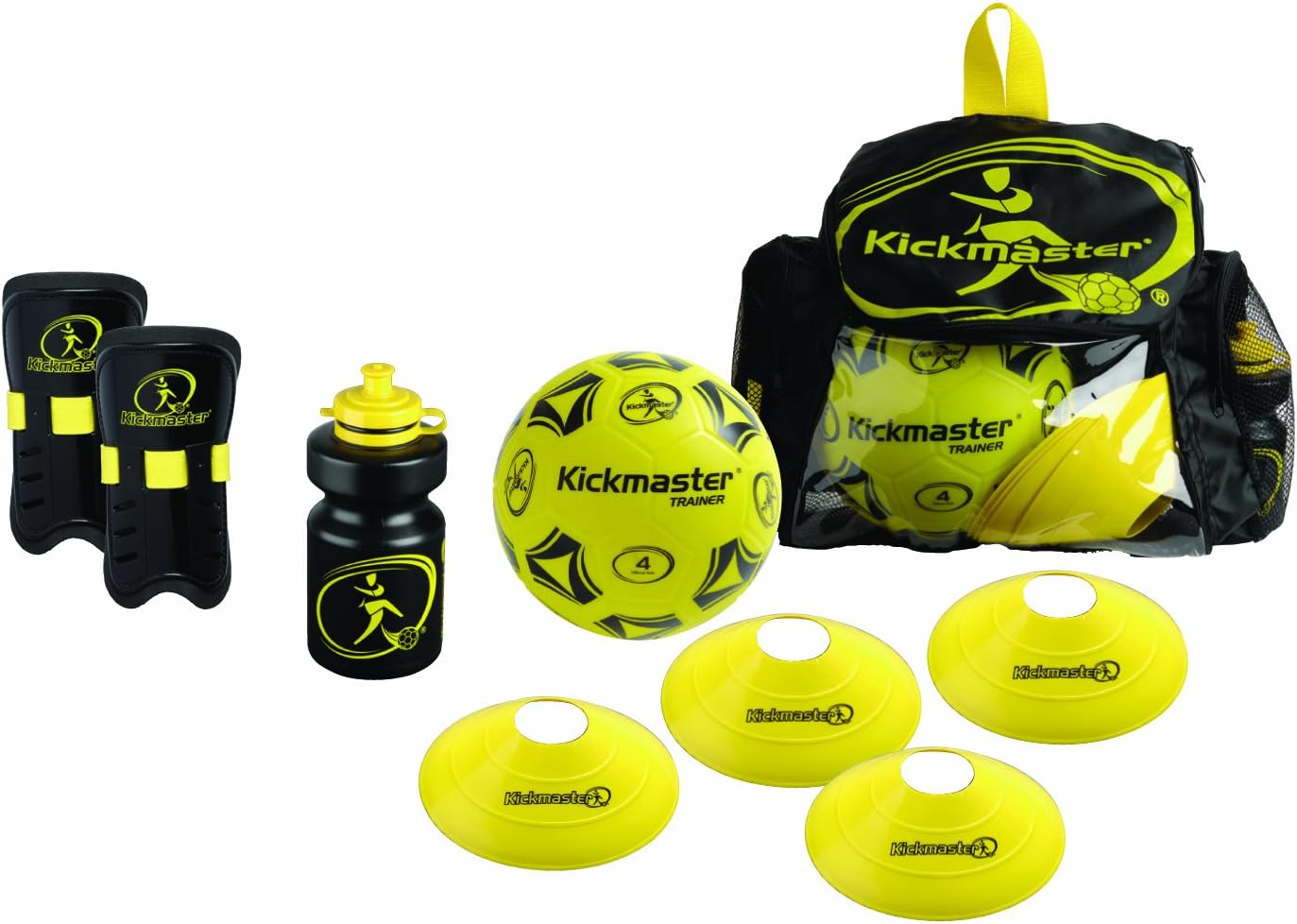 Kickmaster Backpack Training Kit - Black/Yellow