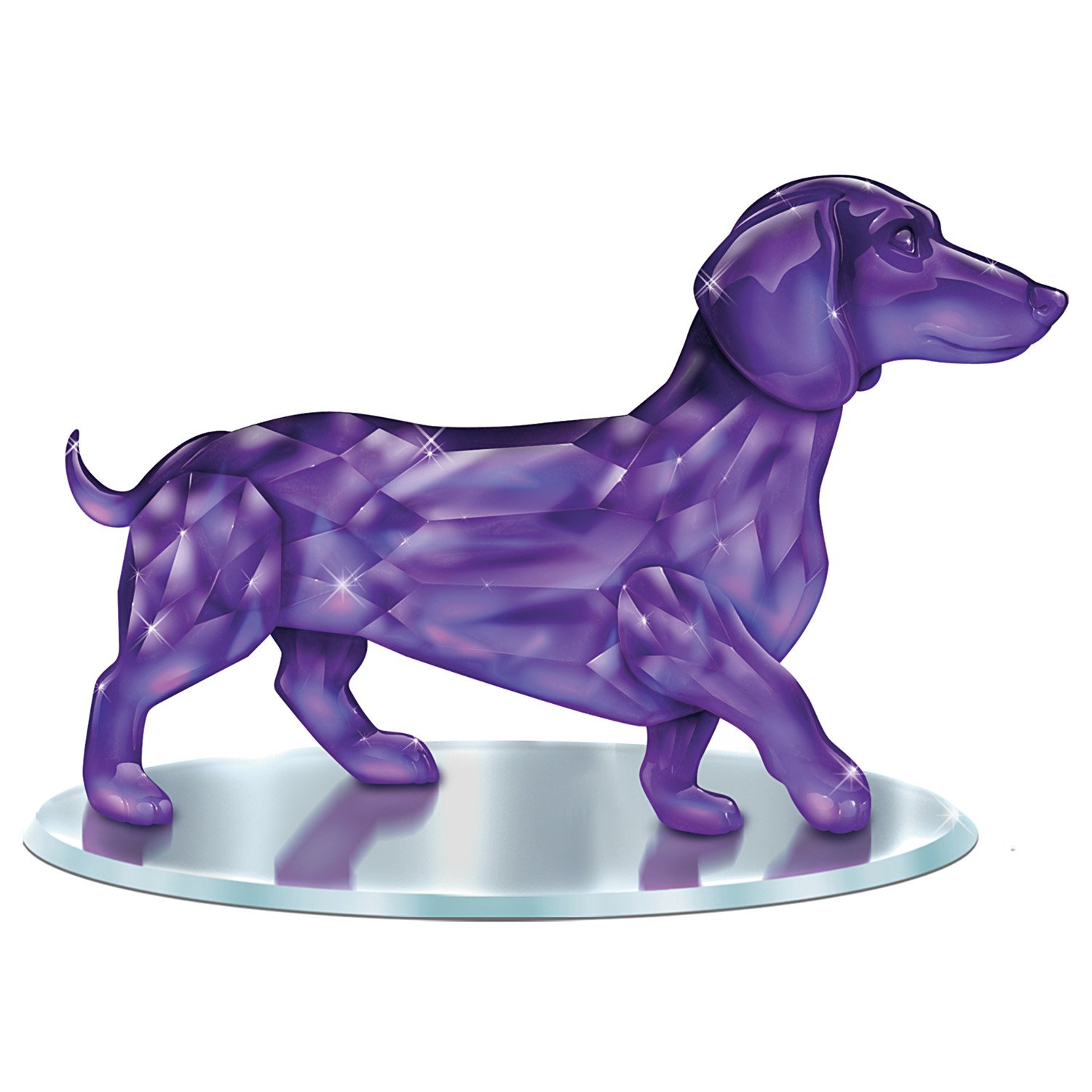The Hamilton Collection Blake Jensen Purple Crystalline Dachshund Figurine: Hamilton Collection