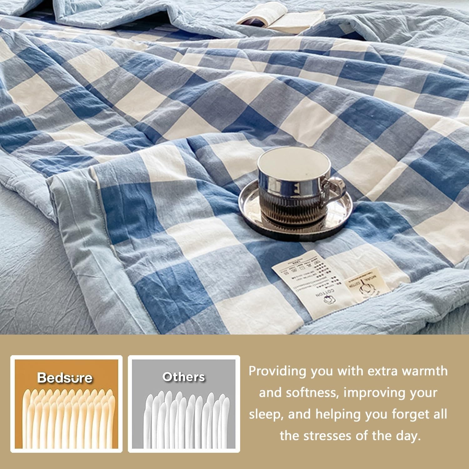 Primaverile Estivo Copriletto Trapuntino Cotone Per Letto Per Singolo/ Matrimoniale/Una Piazza e Mezza Morbida Coperta Leggera Trapunta Estiva Morbido E Confortevole(Color 23,150x200cm/only 1 Quilt)