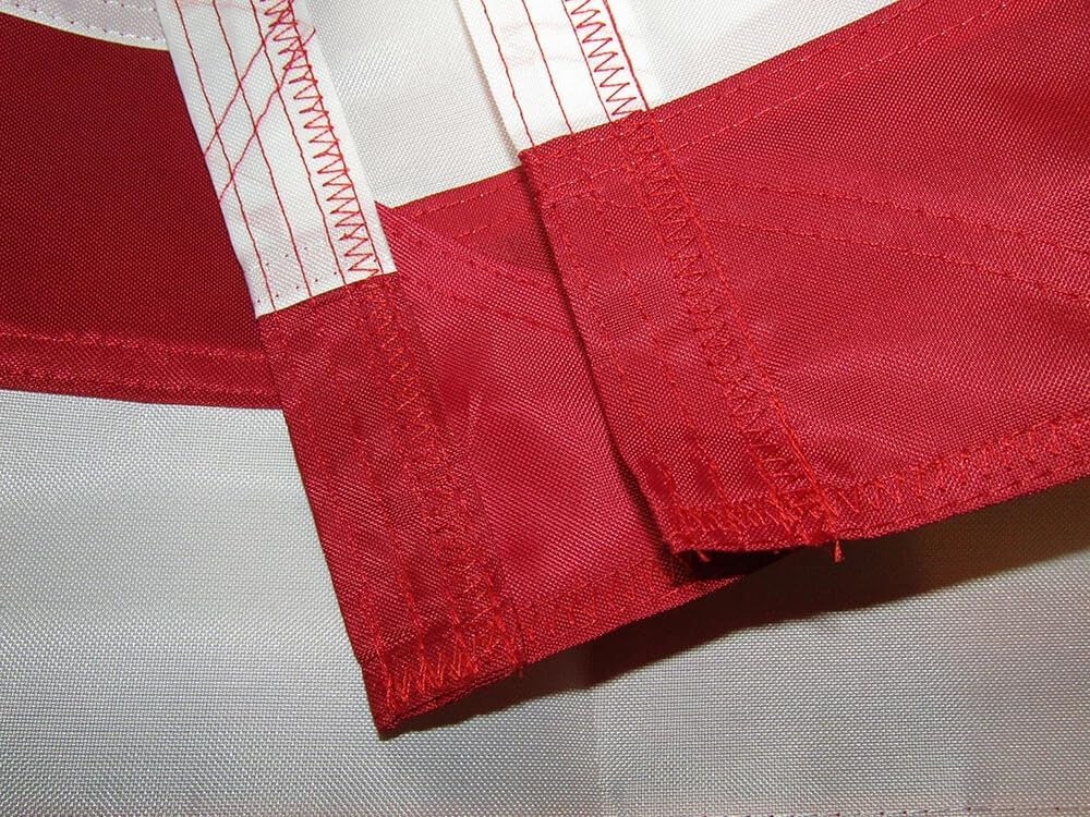 3x5 Embroidered Sewn Betsy Ross 300D Premium Nylon Flag With Blue Pole Sleeve