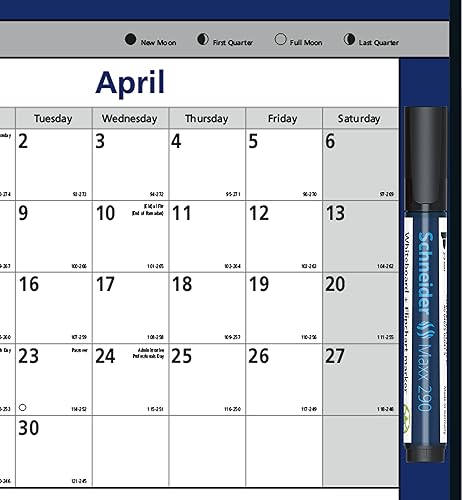 Miniatura 4 de Brownline Calendario anual de pared 2024, 12 meses, enero a diciembre, horizontalvertical, 24 x 36 pulgadas, laminadoborrable (C177368-24)