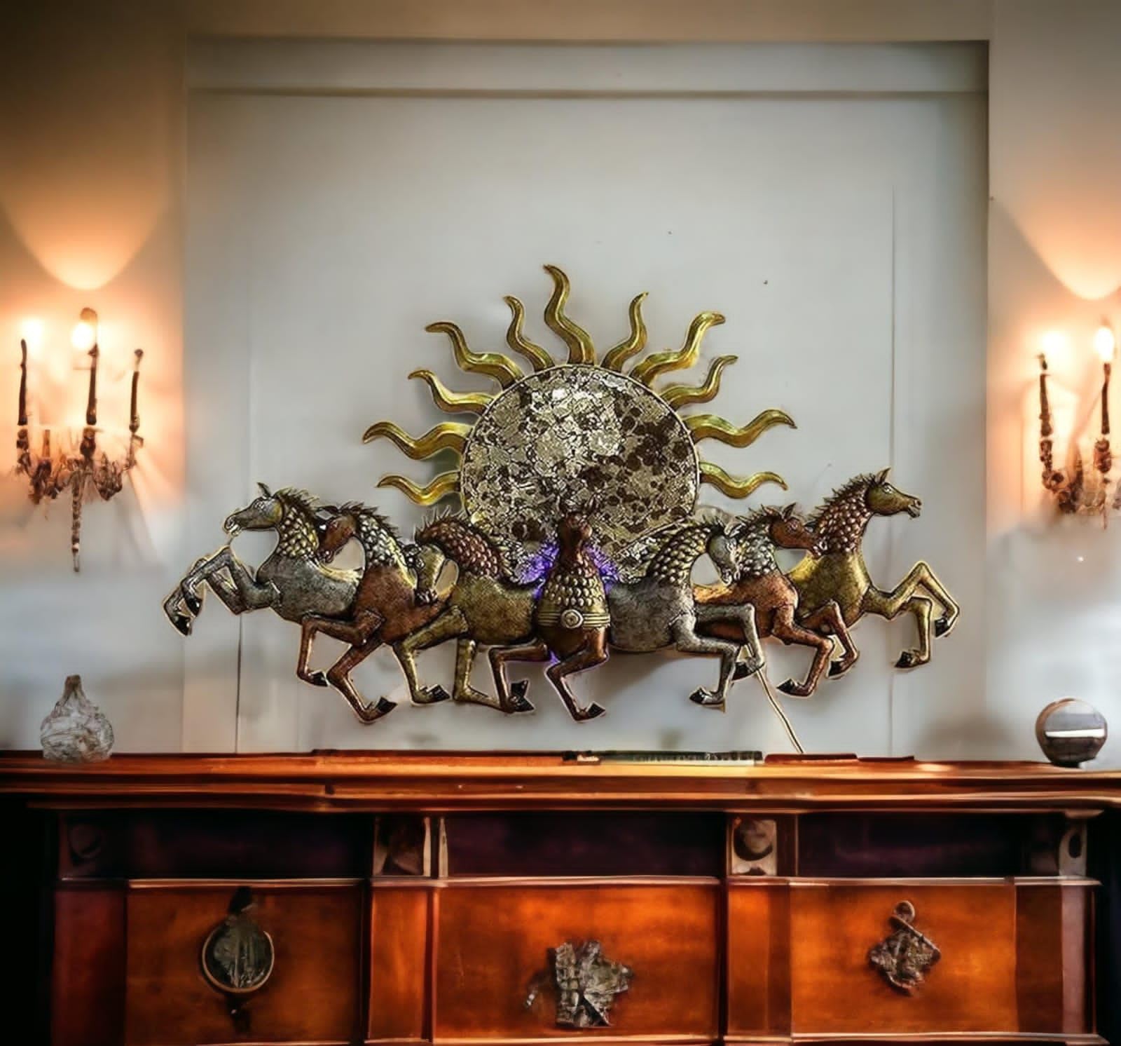 See full amazon price history chart for GHAR DECOR INDIA Metal Seven Horses with Sunrise Wall Hanging Sculpture for Home, living room large size (45 * 25 Inches) GHAR DECOR INDIA Metal Seven Horses with Sunrise Wall Hanging Sculpture for Home, living room large size (45 * 25 Inches) (B0CJ33T11N) Amazon Price History, Amazon Price Tracker