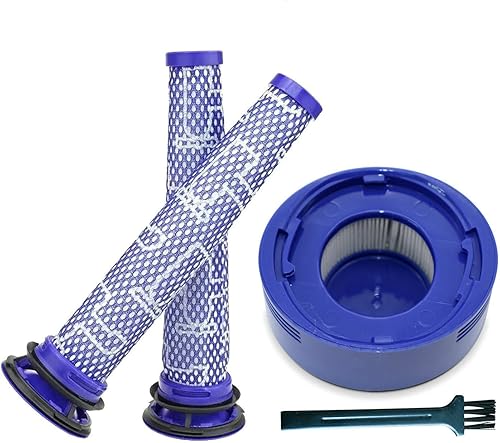 UOUKIK Paquete de 3 filtros (2 prefiltros, 1 filtro de poste) de repuesto compatibles con filtros Dyson V7, V8, SV10, SV10D, SV10K, SV11, HH11,