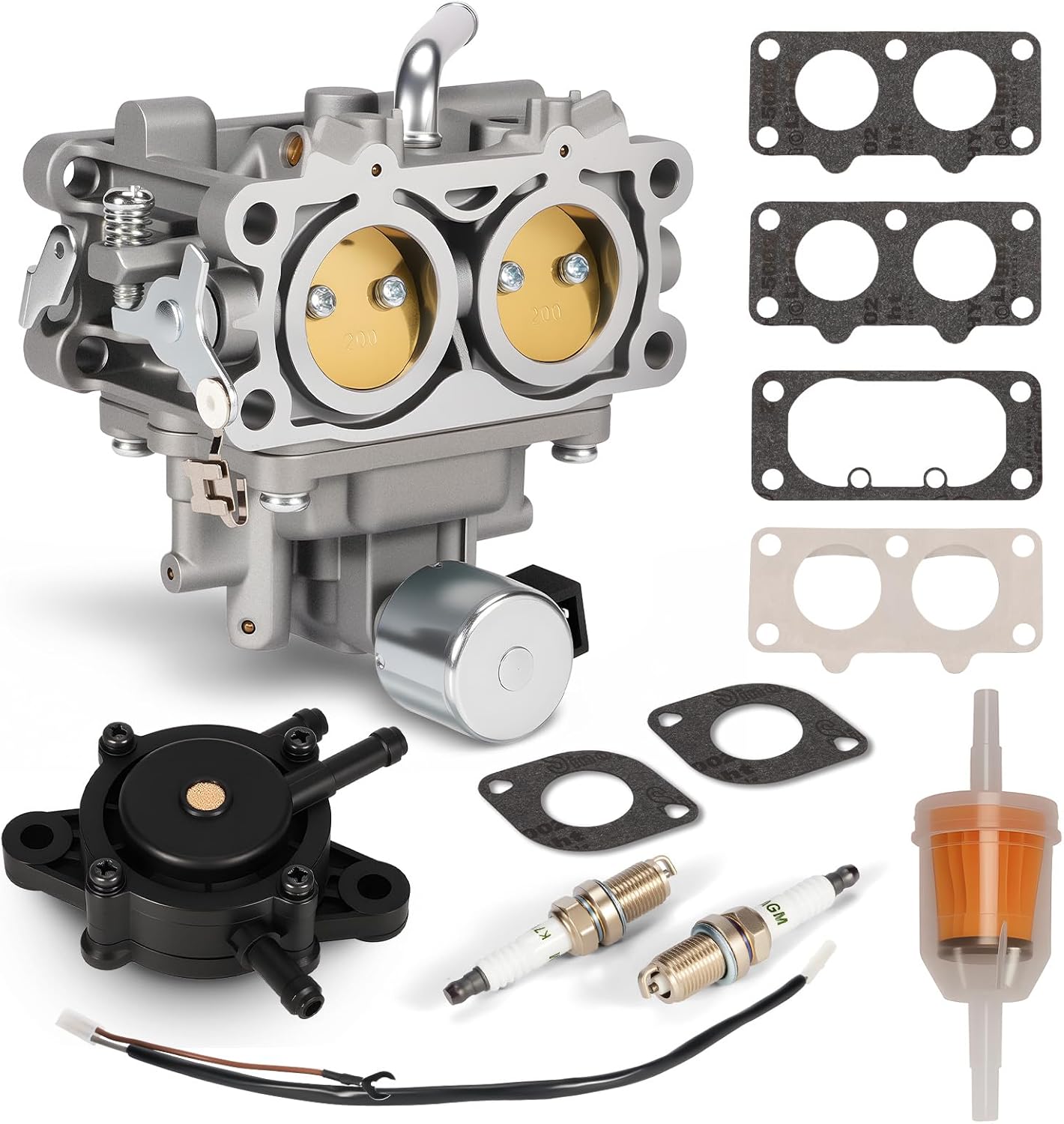 845587 Carburetor Carb Compatible With Briggs Stratton 386777 Series B&S Engine With Spark Plugs Fuel Filter Fuel Pump Gaskets