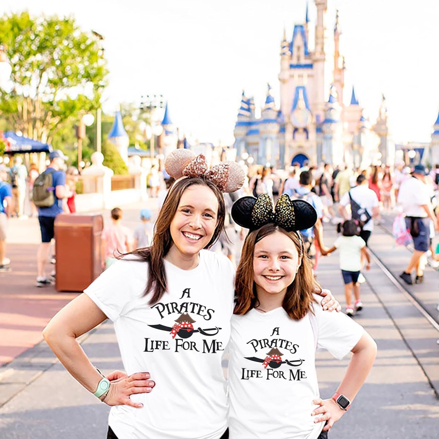 Cruise Shirts Pirate Costume Women a Pirate Life for Me Graphic Tee Family Cruise Shirt Causal Short Sleeve Tops - Image 2