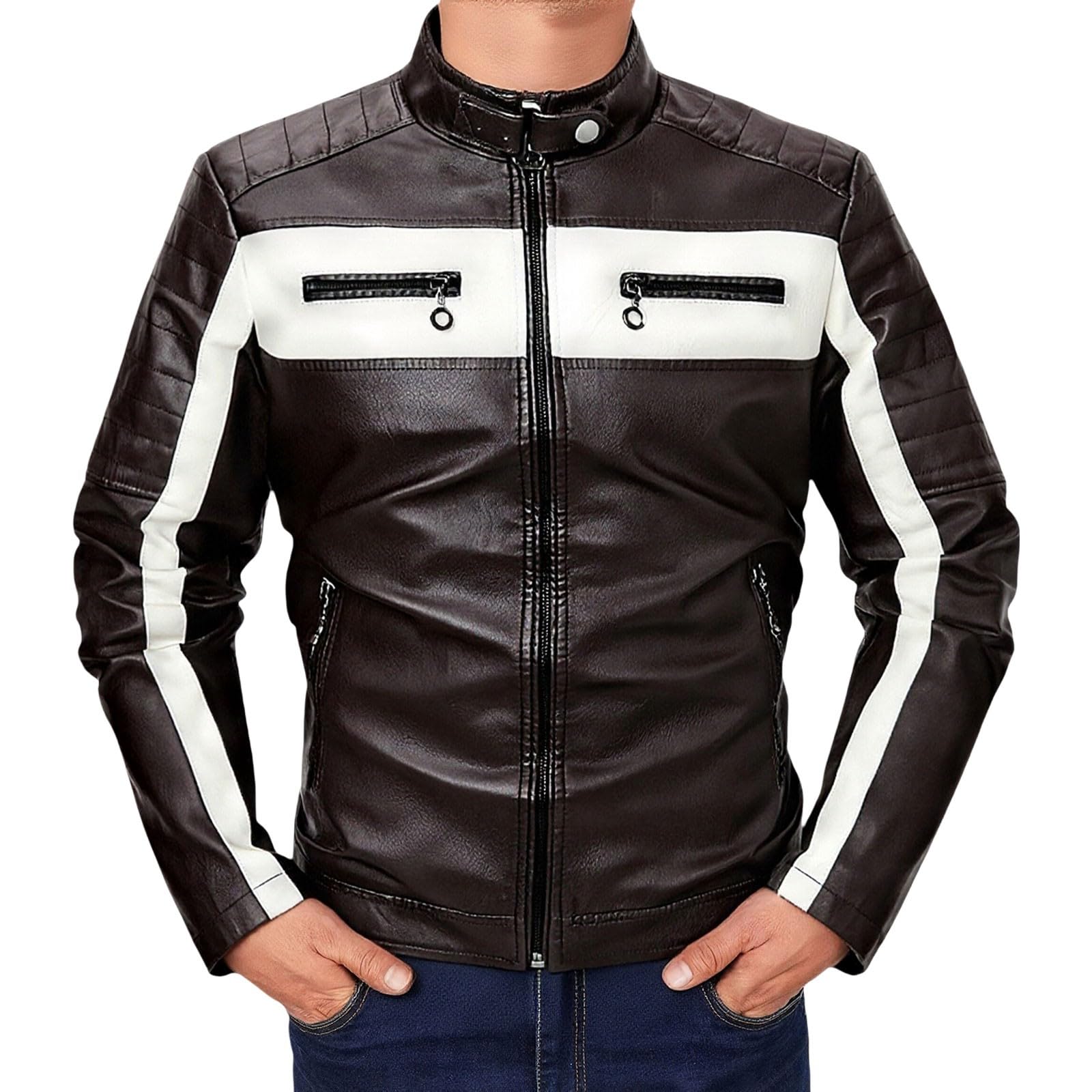 Générique Blouson Homme Hiver Pardessus Coupe Vent Des Poches Léger Veste D'automne Coupe Vent Imperméable Décontracté Jacket D'extérieur Randonnée, Déplacements Quotidiens