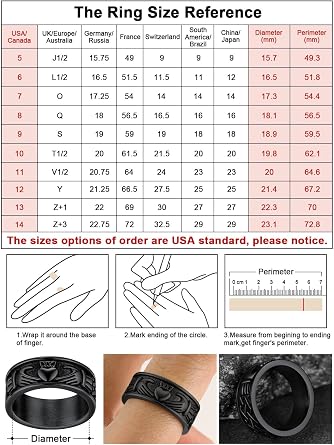 FaithHeart Claddagh Rings for Love, Stainless Steel/18K Gold Plated Women Men Wedding Band Ring Personalized Custom