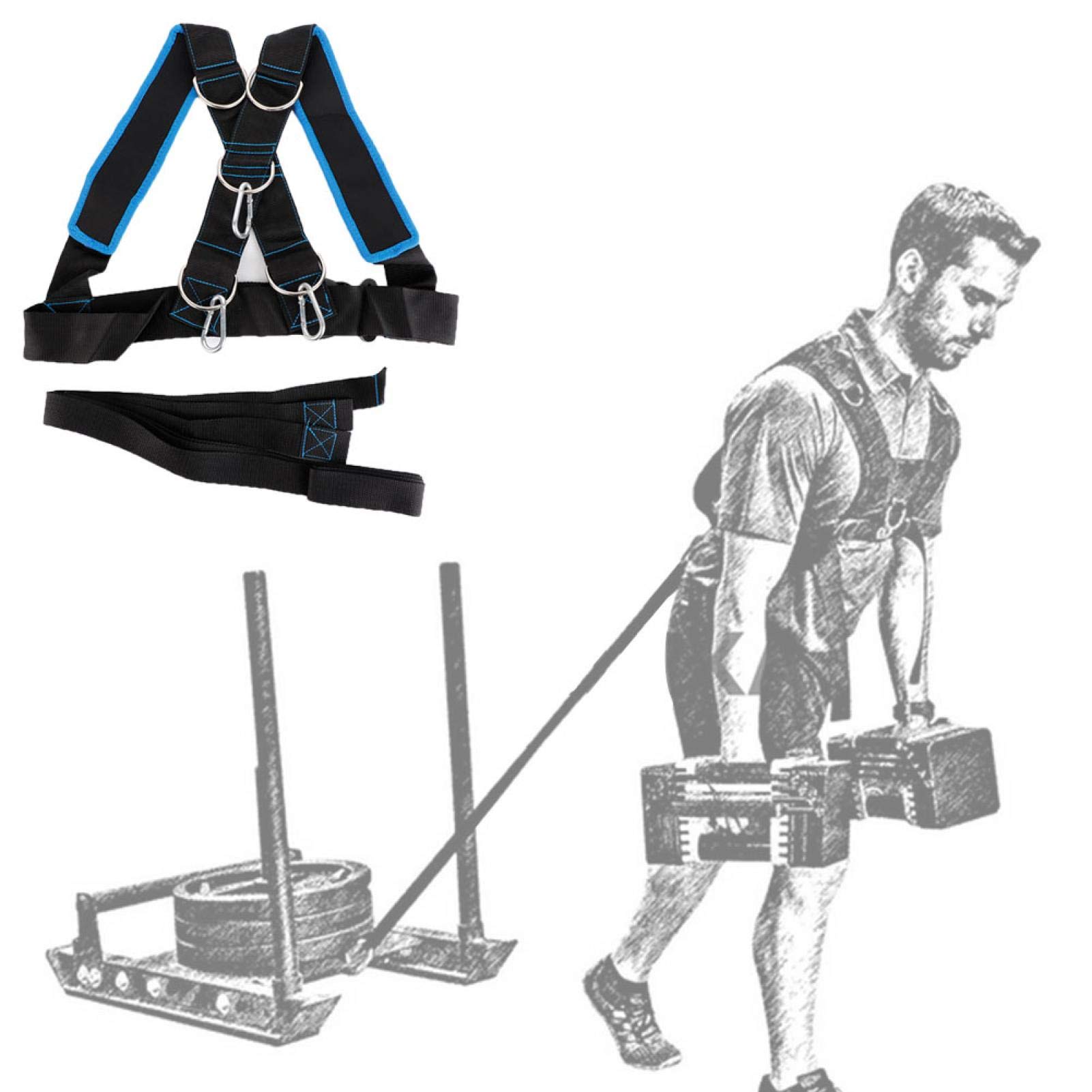Imbracatura da spalla, in nylon e metallo resistente all'usura e durevole, materiale in nylon di per alpinismo, uso esterno