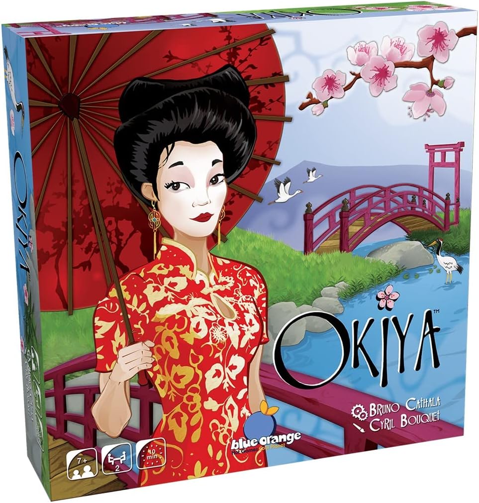 Blue Orange Okiya (Big Size) - Strategy Game for 2 Players, Ages 8+