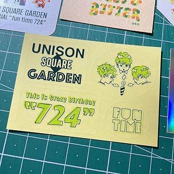 Amazon.co.jp: UNISON SQUARE GARDEN グッズ ステッカー シール