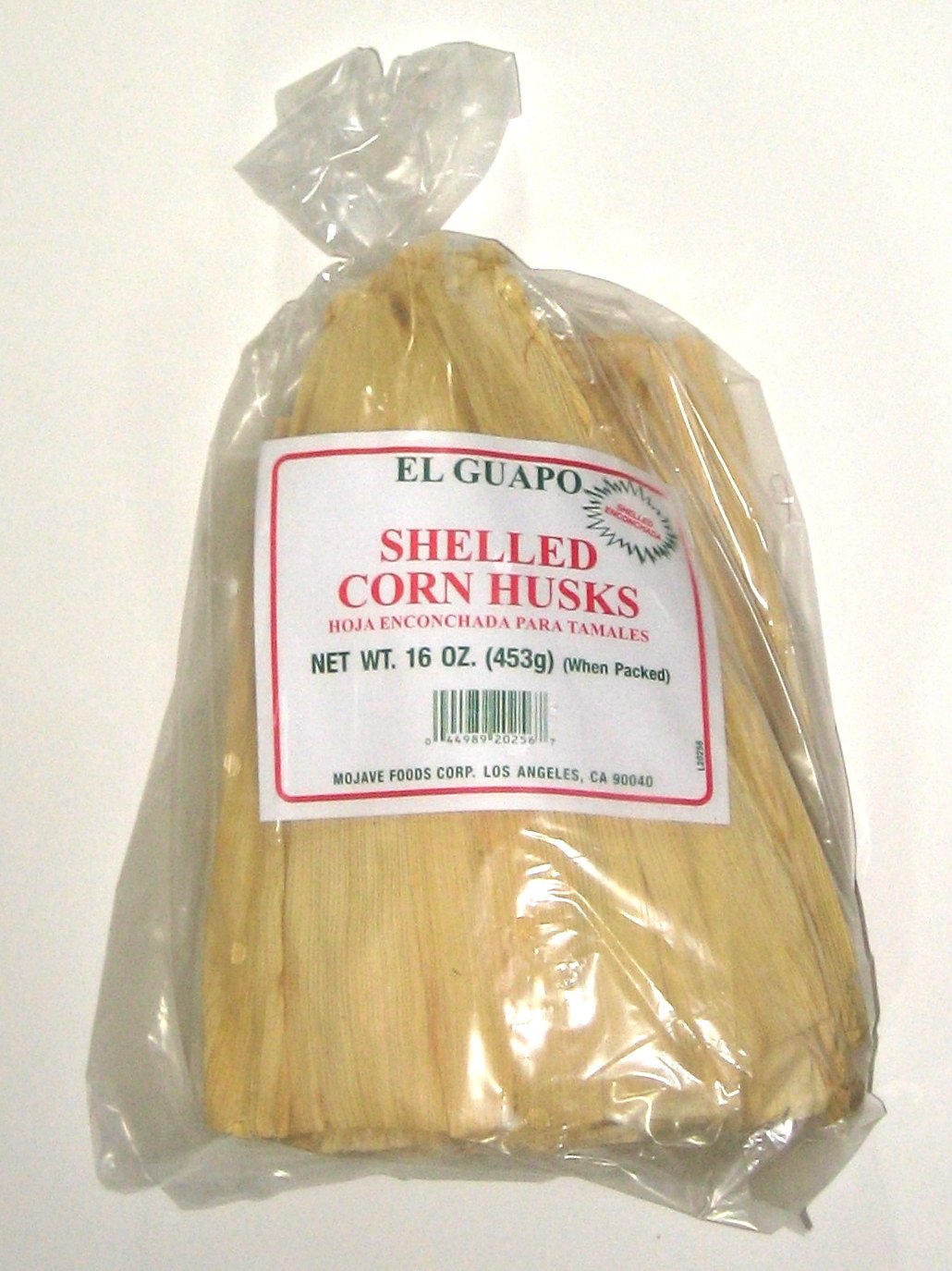El Guapo Shelled Corn Husks For Tamales - 16 Oz