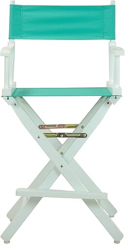 Miniatura 234 de Silla de Director de 18" Marco Blanco Lona Rosa