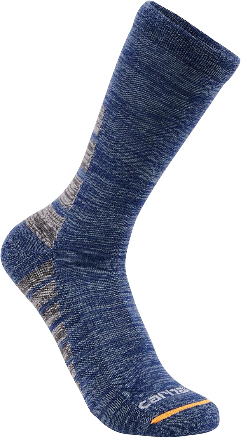 Carhartt Men's Midweight Synthetic-cotton Blend Crew Sock 3 Pack