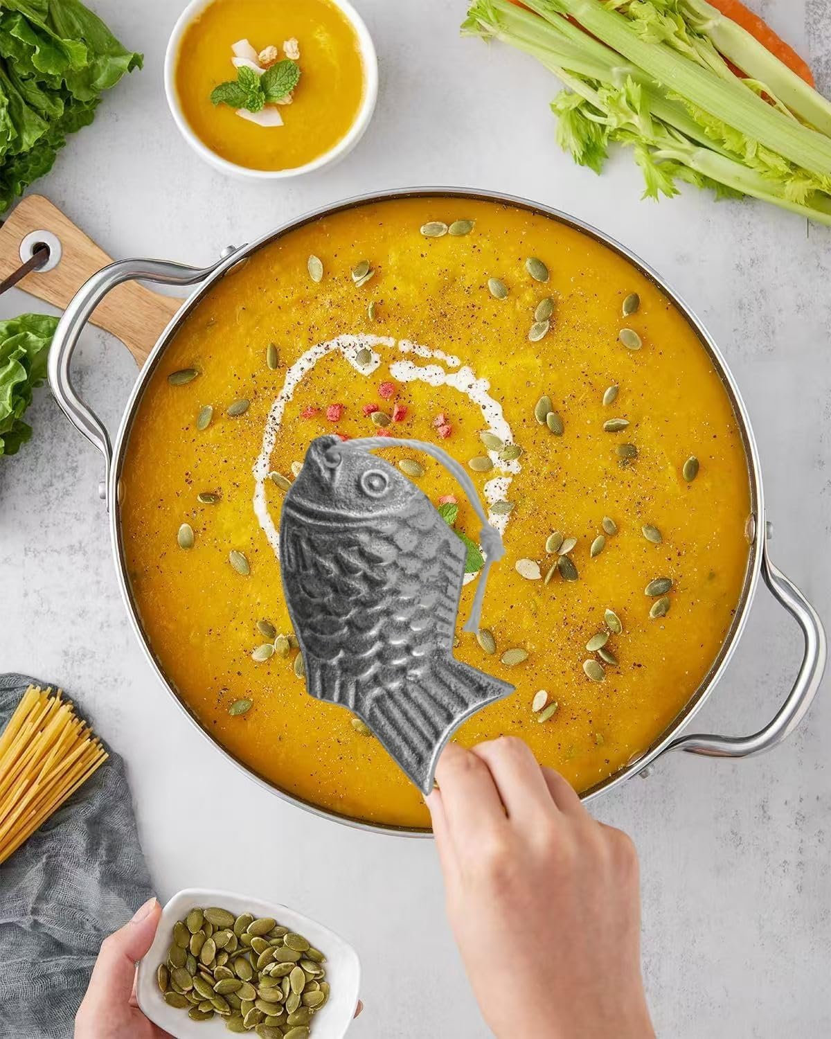 Iron Fish 2er-Pack, fügen Sie natürliches Eisen zu Nahrung und Wasser hinzu, perfekt für Veganer, Sportler, schwangere Frauen und Kinder, bekämpfen Anämie und Eisenmangel, sicheres Geschenk für