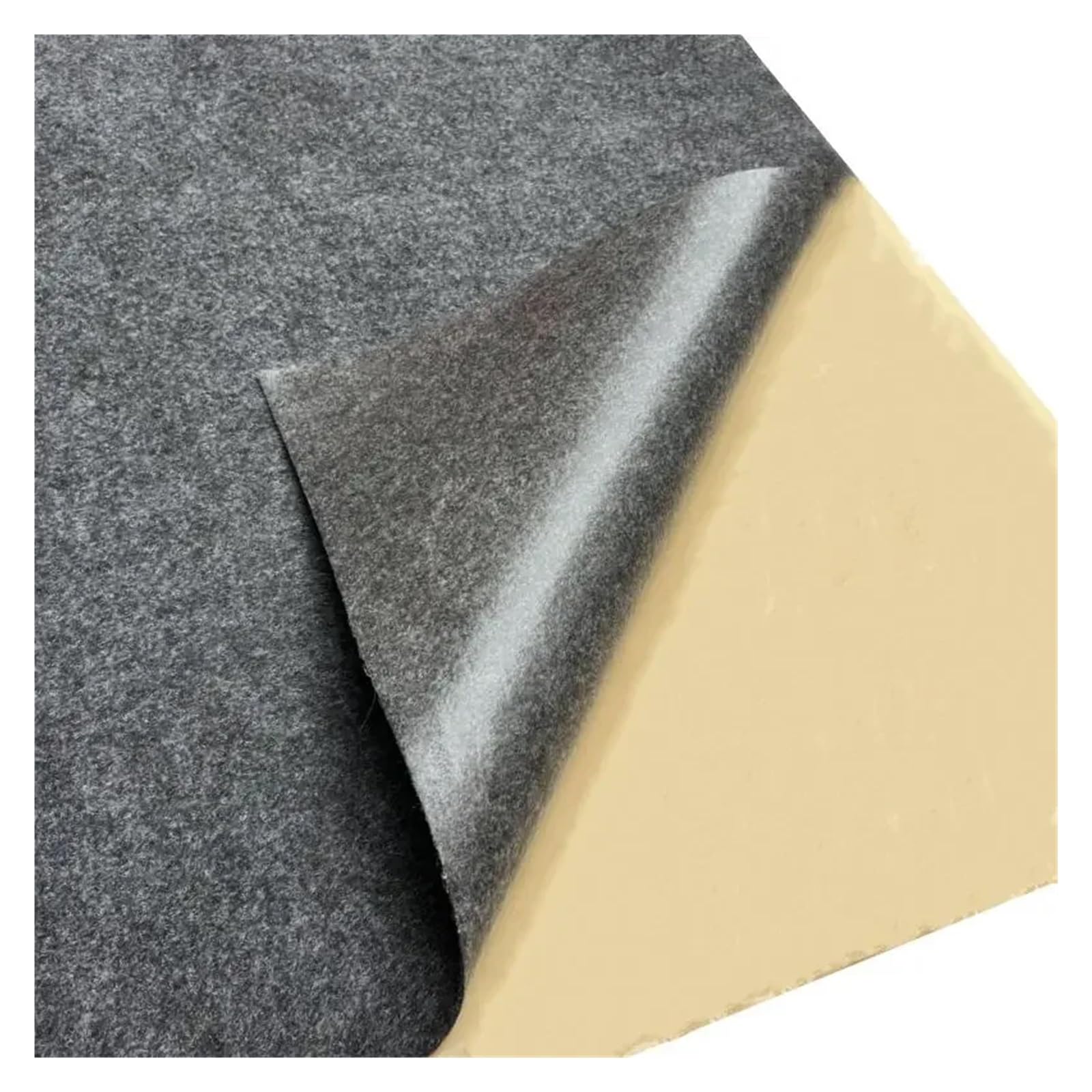 Tela de Fieltro autoadhesiva for decoración de Fondo, Aislamiento acústico, 20cm/50cm/100cm x 100cm para Costura y Manualidades(Black,50cm x 100cm)