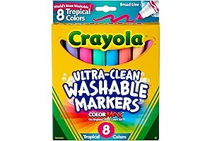 Crayola Signature Neon Light Effects Markers, 6 Count: Magical Writing for Radiant Creations