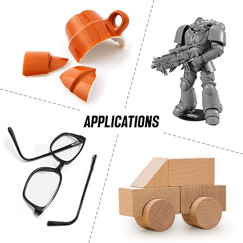 Miniatura 4 de Glue Masters - Súper adhesivo de cianoacrilato (CA) de grado profesional, 16 oz, viscosidad fina de 05 CPS para carpintería, modelado a escala,